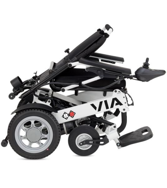 BISCHOFF & BISCHOFF Via faltbarer Elektrorollstuhl mit Lithium-Ionen-Batterie, Reichweite 22 km