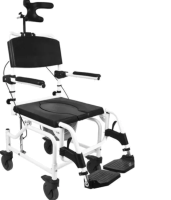 Mobilex Kakadu Tilt Aluminium Dusch- und Toilettenrollstuhl inkl. Eimer in versch. Sitzbreiten