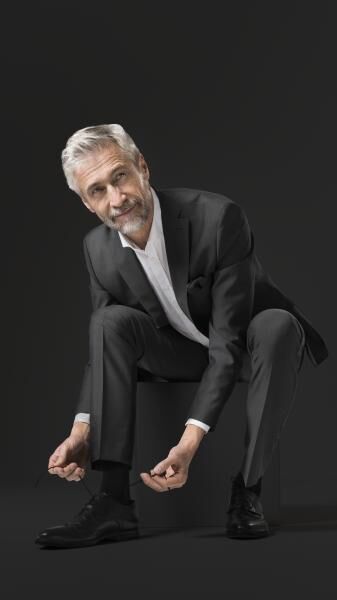 ofa Memory Men blickdichte Kompressionsstrümpfe Kniestrümpfe für Männer mit hohem Baumwollanteil