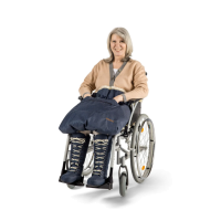 fellhof Rollstuhldecke SANA mit Lammfell und wasserabweisender Außenseite versch. Längen