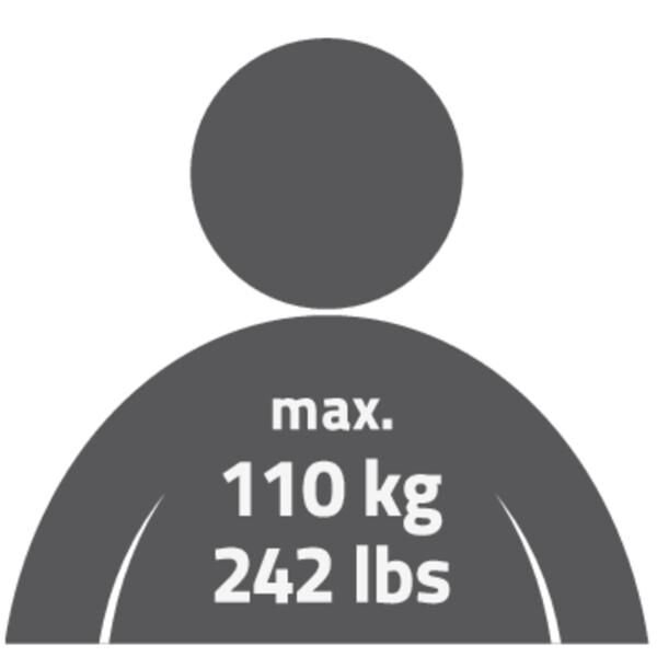 RIDDER Bad Haltegriff Sam M 45 cm mit ergonomisch geformter Grifffläche, TÜV geprüft