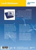 Vorschau: Dr. Winkler aufblasbares Loch-Sitzkissen 40x40 cm mit Bezug zur Entlastung der Bandscheiben