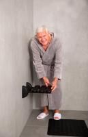 Vorschau: Ridder Dusch-Klappsitz Pro, schwarz, PA / Aluminium