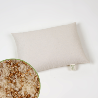 Vorschau: Mudis Natur-Kinderkissen 30 x 45 cm, Füllung: Bio-Dinkelspelzen und Schafschurwolle