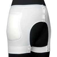 suprima Hüftprotektor-Anlegeslip knöpfbar ohne Protektoren mit Druckknopfverschluss an der Vordersei