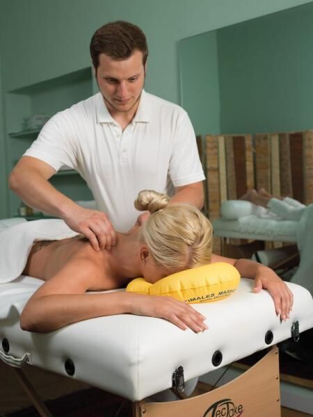 Dr. Winkler OPTIMALES Massagekissen aufblasbar für die mobile Behandlung, 35 x 29 cm