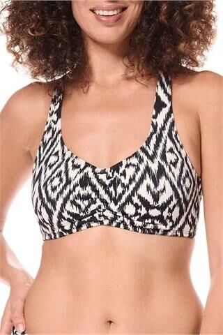 amoena Salta Soft Bikini Top mit Prothesentaschen und verstellbarem Halsausschnitt, UV-Schutz 50+