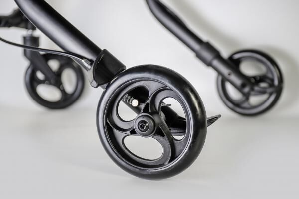 Rehaforum Actimo Home Rollator für Innen, wendig und schmal, Schwarz