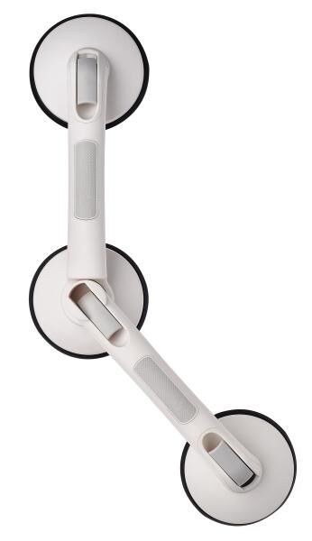 RIDDER Bad Winkel-Sauggriff Rob L, Griffleisten mit Fingermulden und ergonomischer Form