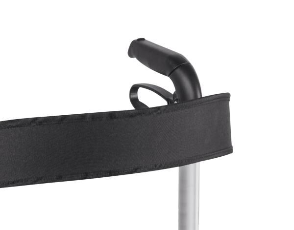 RIDDER Rollator Mio doppelt zusammenfaltbar mit Ankipphilfe, Sitz, Rückengurt u. Reflektoren