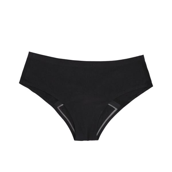 dais Periodenunterwäsche Hipster, super saugfähig (4 Tampons), 2er Bundle, schwarz