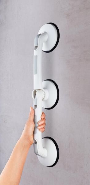 RIDDER Bad Winkel-Sauggriff Rob L, Griffleisten mit Fingermulden und ergonomischer Form