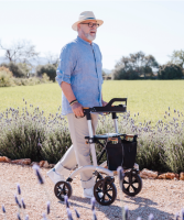 Vorschau: SALJOL AR62 Allround Aluminium Rollator mit Ankipphilfe, Sitzhöhe: 62 cm, zusammenklappbar