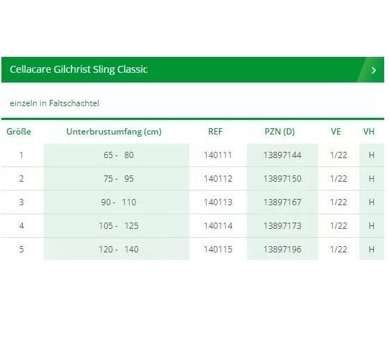 L&R Cellacare® Gilchrist Sling Classic Schulterorthese immobilisiert Schulter und Arm