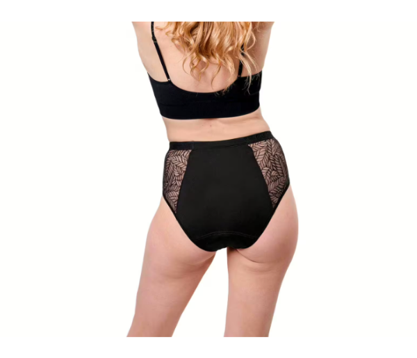 SELENACARE 3er Multipack Periodenunterwäsche Recycled Lace Leaf High Waist mit recycelter Spitze