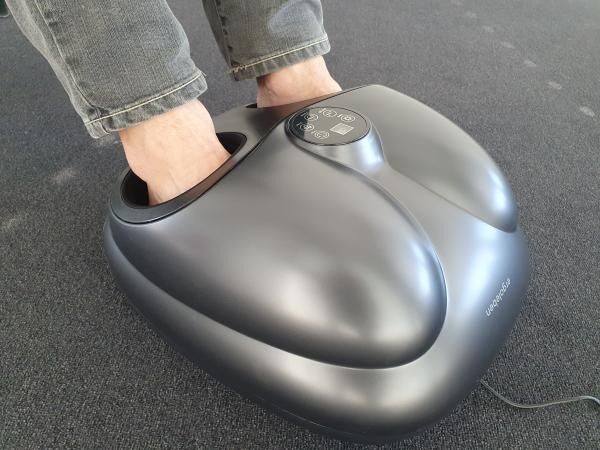 ergoleben Luftdruck Rollen Fußmassagegerät mit Heizfunktion und Kompressionstechnologie