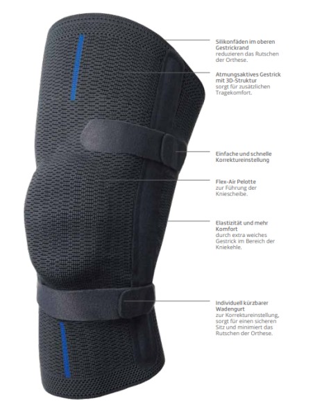 THUASNE Genu FS Kniebandage mit Flex-Air Pelotte, rechts o. links