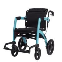 Vorschau: SALJOL Rollz Motion 2in1 Rollator o. Transportrollstuhl mit Trommelbremsen u. Ankipphilfe, faltbar