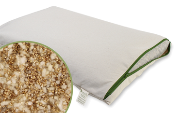 Mudis Natur-Schlafkissen versch. Größen, Füllung: Hirseschalen und Schafschurwolle