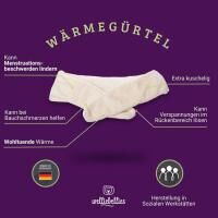 COSELLE Wärmegürtel mit Bio-Hirse Füllung, für Rücken, Bauch oder Unterleib, bis zu 90 min. Wärme