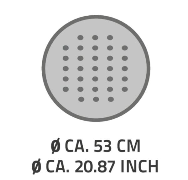 RIDDER Duscheinlage Action Durchmesser 53 cm mit Saugnäpfen aus hautsympatischem TPE