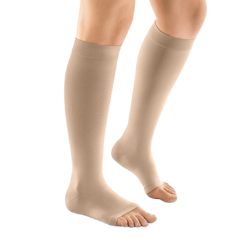L&R SWISSLASTIC Venosan 4000 halbtransparente Kompressionsstrümpfe, High-Tech-Microfaser, versch. Lä