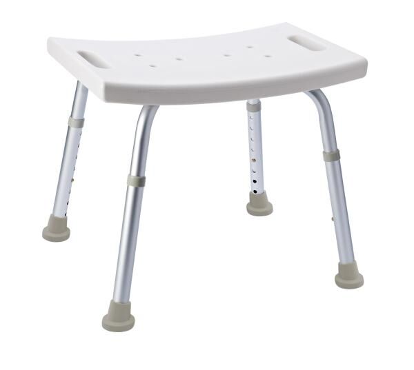RIDDER Bad-Hocker Sam höhenverstellbar, weiß, rutschhemmende Sitzfläche