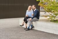 Vorschau: Sigvaris Style Pattern Kompressions-Kniestrumpf CCL2 mit geschlossener Spitze