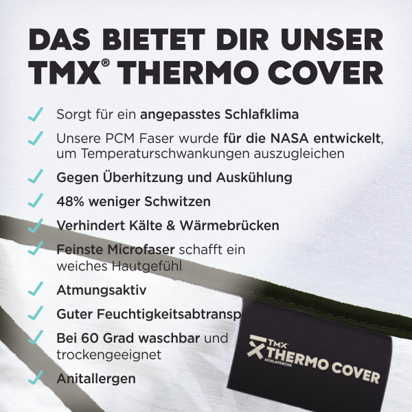 TMX Thermo Cover temperaturregulierende Bettdecke, versch. Größen