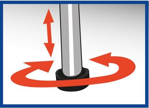 Vital Comfort Trittstufe mit Anti-Rutsch-Fläche - belastbar bis 150 kg, 46,5 x 34 x 24 cm