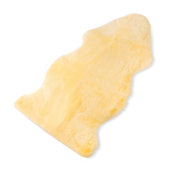 fellhof Lammfell fürs Bett LUXUS OEKOTEX-Lederzertifikat 120cm+ natürliche Farbe