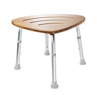 Vorschau: RIDDER Bad-Hocker Sam höhenverstellbar aus Bambus, rutschhemmende Sitzfläche