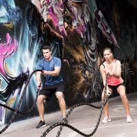 Vorschau: ARTZT vitality Battle Rope Trainingsseil mit ergonomischen Griffen