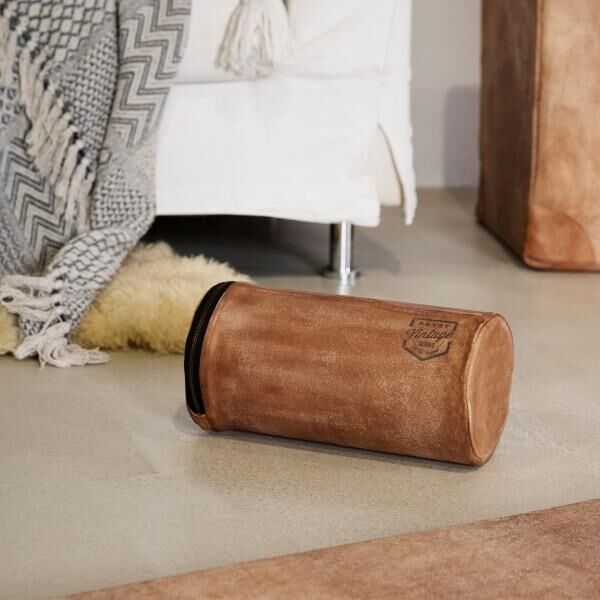 ARTZT Vintage Series Massage- und Faszienrolle aus echtem Rindsleder Inkl. Original BLACKROLL Stand