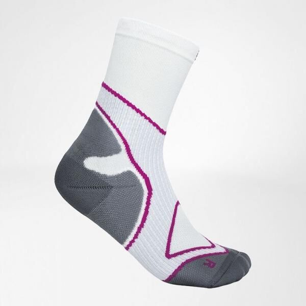 BAUERFEIND Sports Run Performance Mid Cut Socks, hautverträgliche und atmungsaktive Materialien