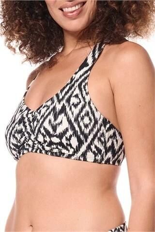 amoena Salta Soft Bikini Top mit Prothesentaschen und verstellbarem Halsausschnitt, UV-Schutz 50+
