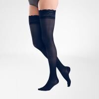 Vorschau: BAUERFEIND Venotrain Act Sheer transparente Stützstrümpfe 70 o. 140 den mit Spitzenhaftband