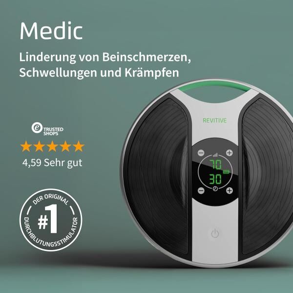 REVITIVE Medic, Durchblutungs-Stimulator Unterstützung für gesunde Beine und Füße