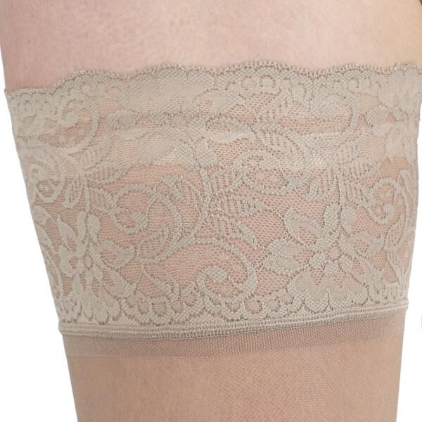 Spring medical YOURSPRING MEDIUM transparenter Stützstrumpf Schenkelstrumpf 140 DEN