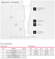 Vorschau: L&R SWISSLASTIC Venosan 5000 halbtransparente Kompressionsstrümpfe mit Kimaeffekt in versch. Längen