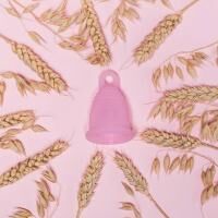 Vorschau: SELENACARE nachhaltige Periodencup Menstruationstasse starker Härtegrad inkl. Sterilisationsbehälter