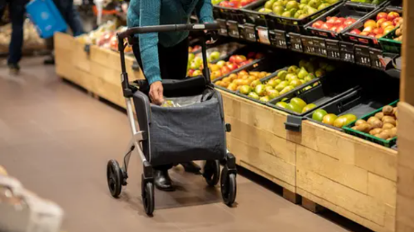 SALJOL Rollz Flex² Einkaufs-Rollator mit Tasche, individuell einstellbarer Handgriff und faltbar