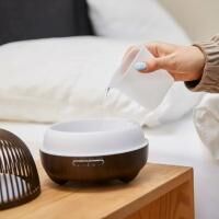 Vorschau: Nachtwaechter Sana Aroma-DIFFUSOR mit Ultraschall-Verneblung in Holzoptik für Aromatherapie