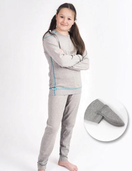 SILVER25 Schlafanzug mit Handschutz für Mädchen mit Neurodermitis