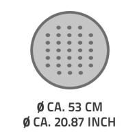 Vorschau: RIDDER Duscheinlage Action Durchmesser 53 cm mit Saugnäpfen aus hautsympatischem TPE