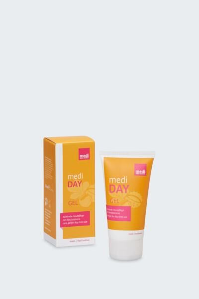 medi day 50ml Pflege-Gel für die Beine, reduziert das Spannungsgefühl und Empfindlichkeit der Haut