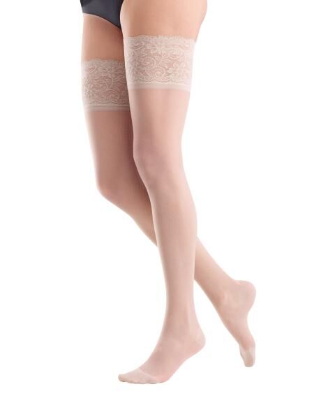BAUERFEIND Venotrain Act Sheer transparente Stützstrümpfe 70 o. 140 den mit Spitzenhaftband