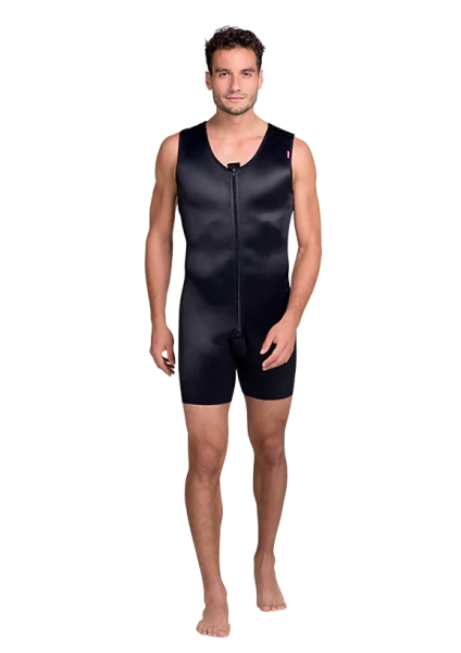 lipoelastic MGmm comfort ärmelloser postoperativer Kompressionsbody mit Hygieneöffnung