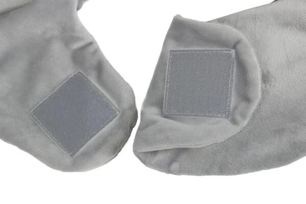 Vital Comfort Nacken-Wärmflasche mit breitem Trichter, Klettverschluss und Nackenfleece