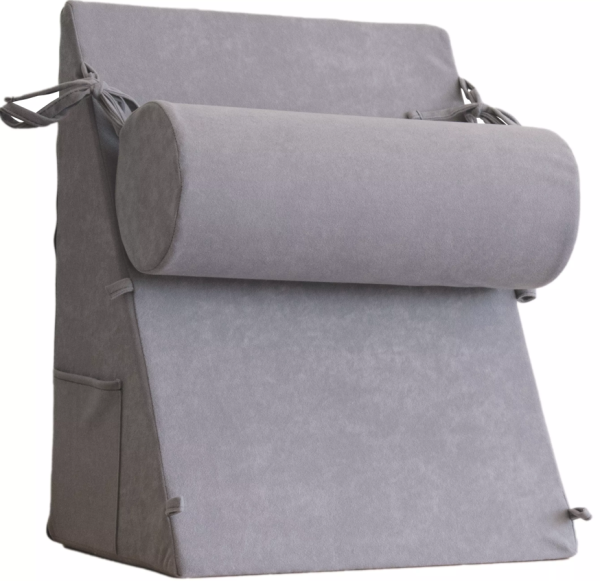 MORITZ REHA HILFEN ergonomisches Keilkissen 40 x 50 x 30/2 cm mit Nackenrolle 15 x 40 x 15 cm